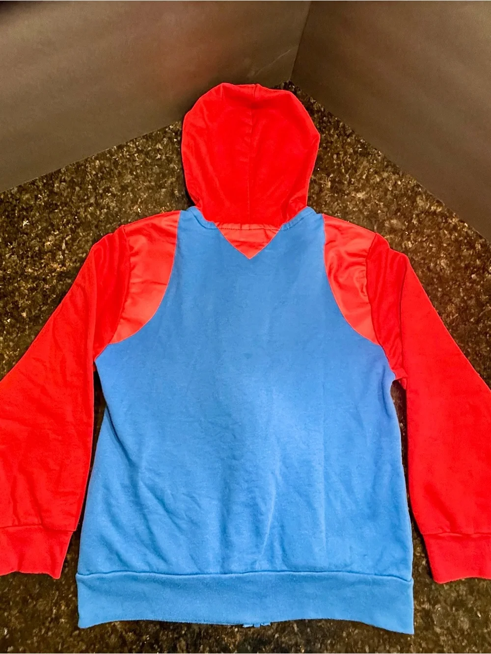 Nintendo Super Mario Red and Blue Hooded Costume Jacket